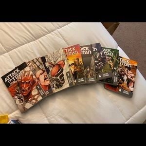Attack on Titan Manga Volumes 1 through 8